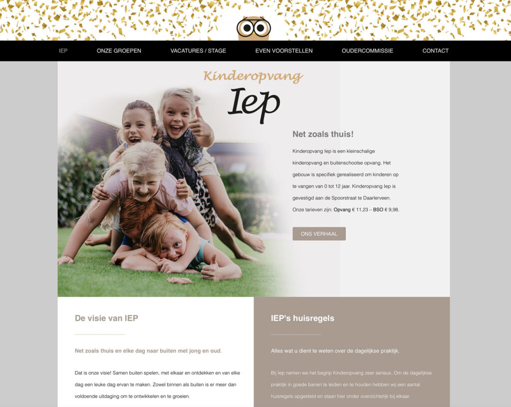 Kov Iep homepage